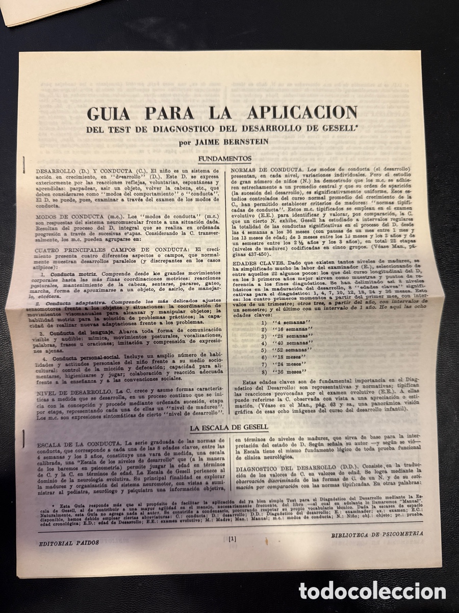 Libros de segunda mano: BERNSTEIN, Jaime. Diagn&oacute;stico del desarrollo - Foto 2