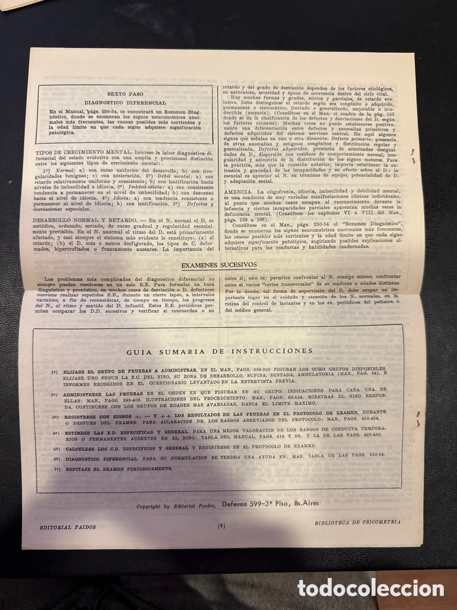 Libros de segunda mano: BERNSTEIN, Jaime. Diagn&oacute;stico del desarrollo - Foto 3