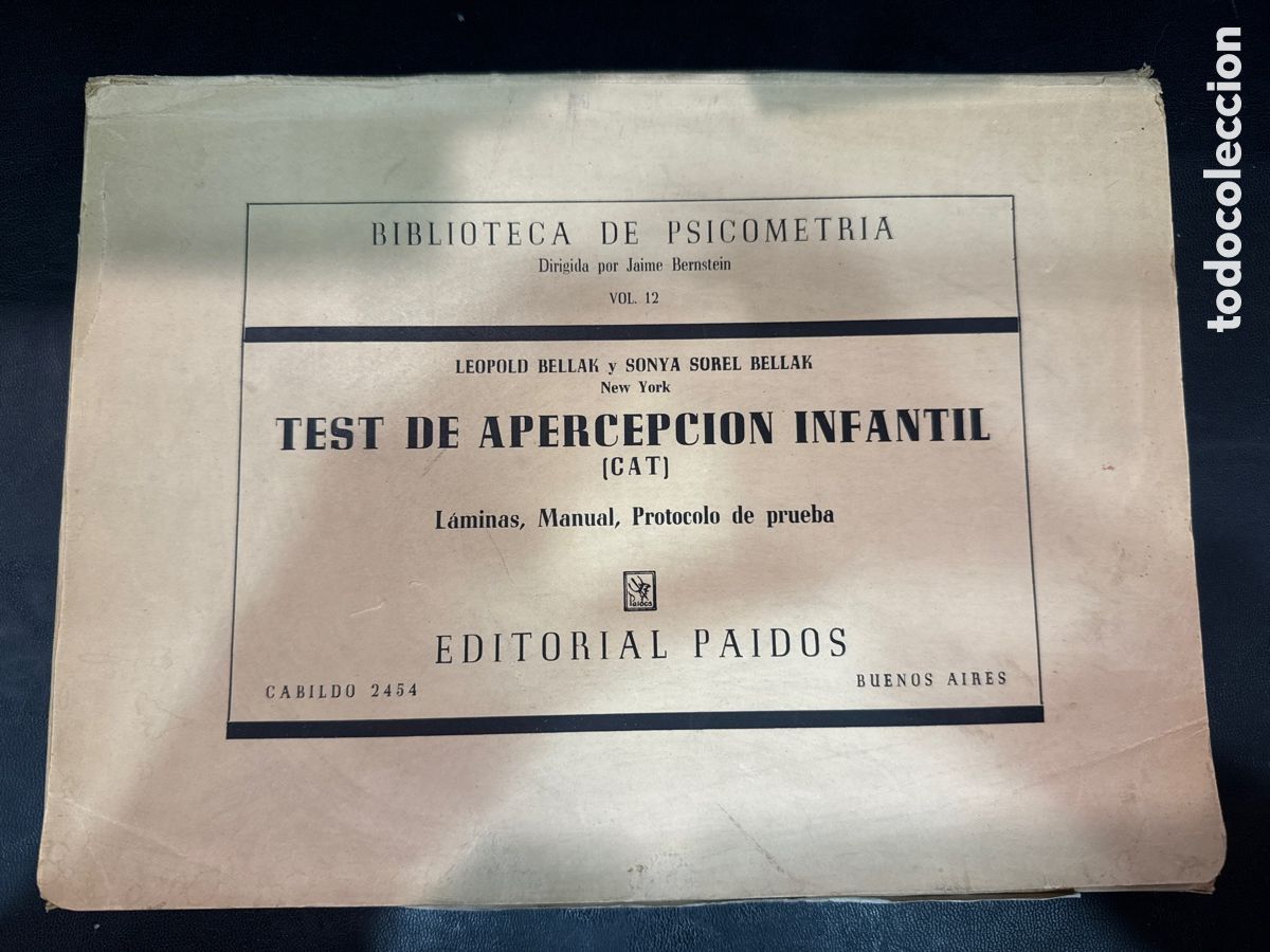 Libros de segunda mano: BELLAK, Leopold. Test de apercepci&oacute;n infantil: (CAT) - Foto 1