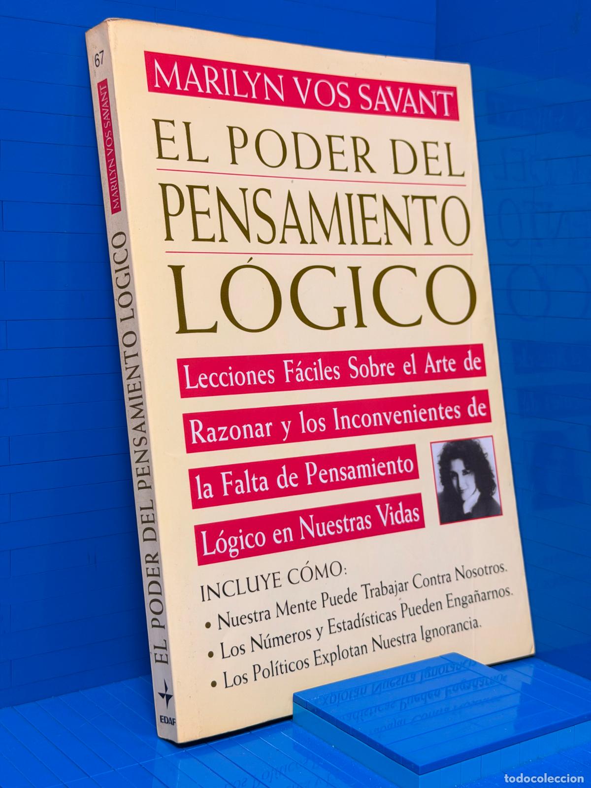 Libros de segunda mano: EL PODER DEL PENSAMIENTO LOGICO &ndash; EDAF &ndash; MARILYN VOS SAVANT &ndash; 1998 - Foto 1