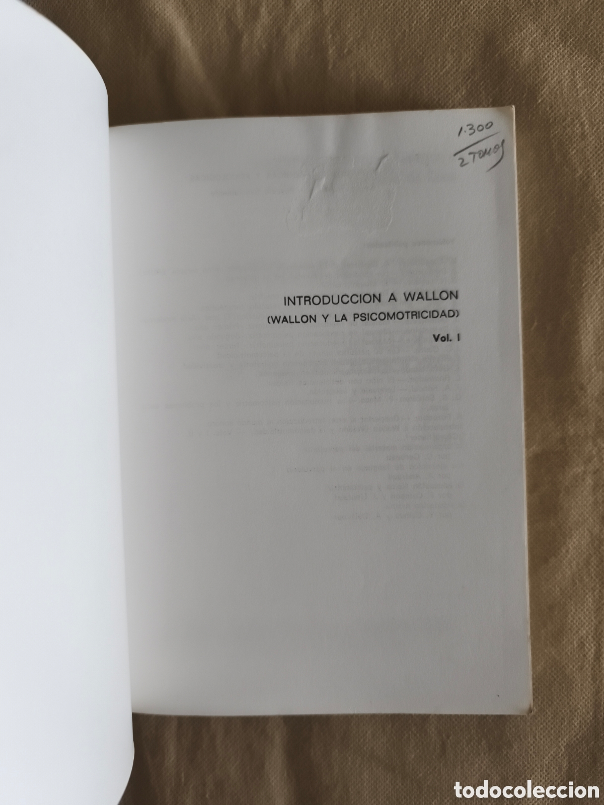 Libros de segunda mano: Introducci&oacute;n a Wallon. Vol I - Foto 3