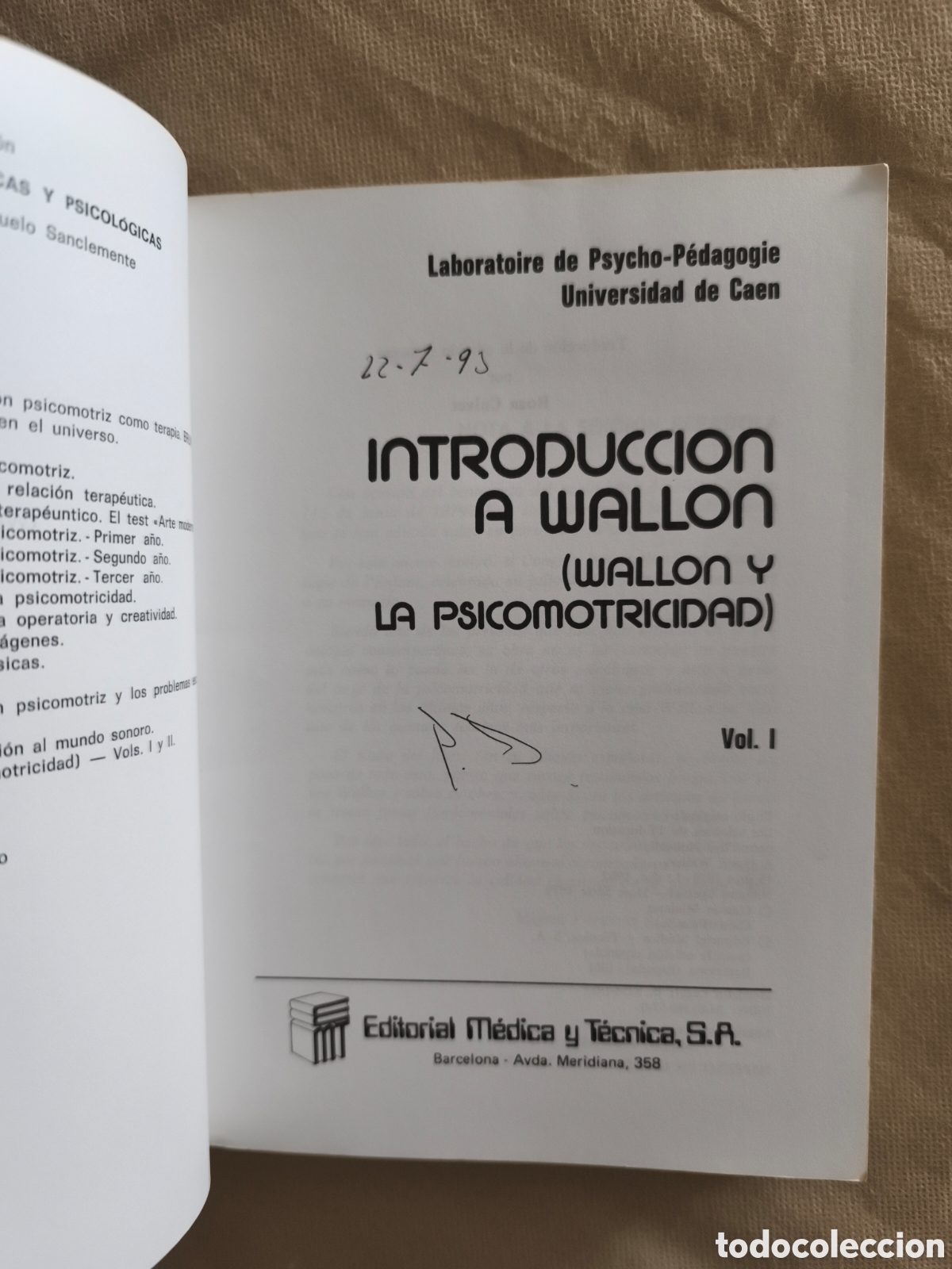 Libros de segunda mano: Introducci&oacute;n a Wallon. Vol I - Foto 4