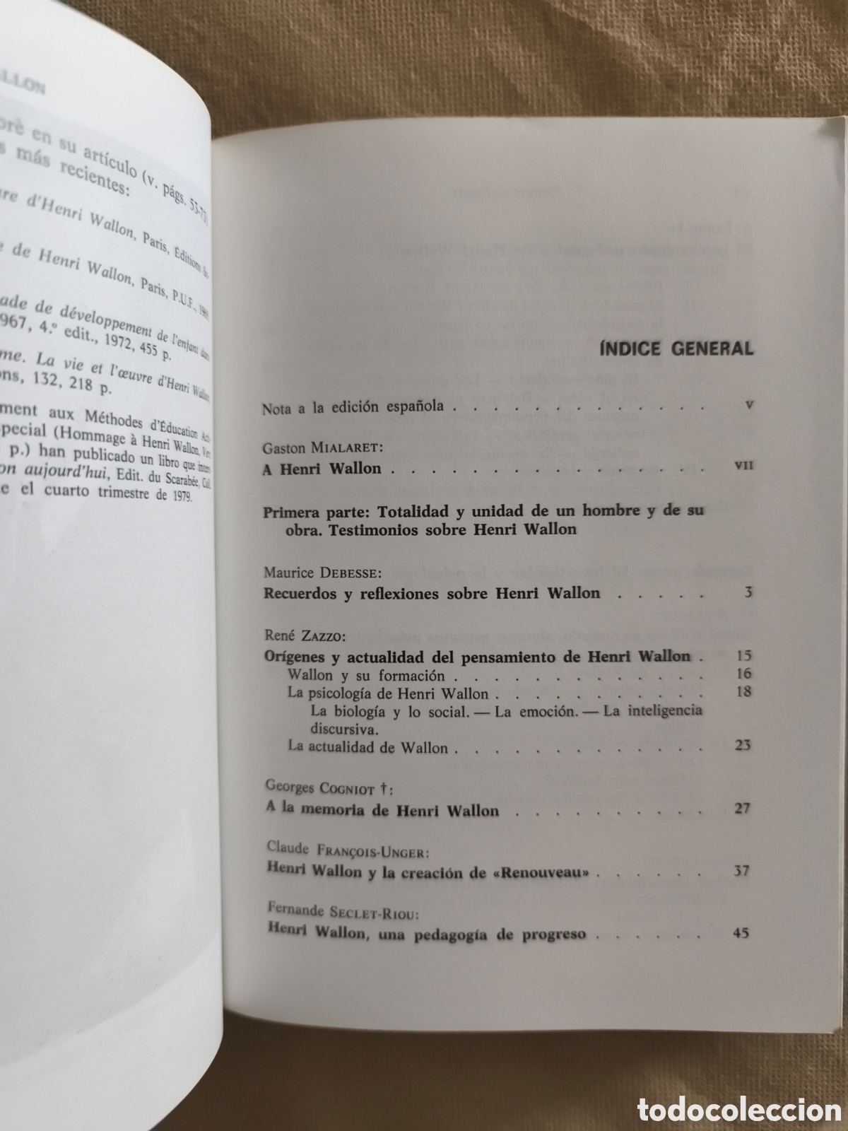 Libros de segunda mano: Introducci&oacute;n a Wallon. Vol I - Foto 6