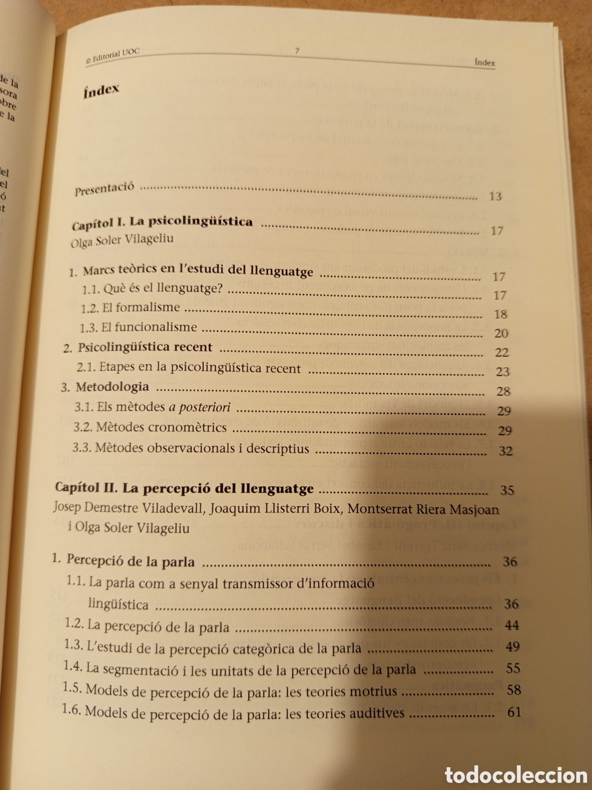 Libros de segunda mano: PSICOLOGIA DEL LLENGUATGE (OLGA SOLER) UOC - Foto 3