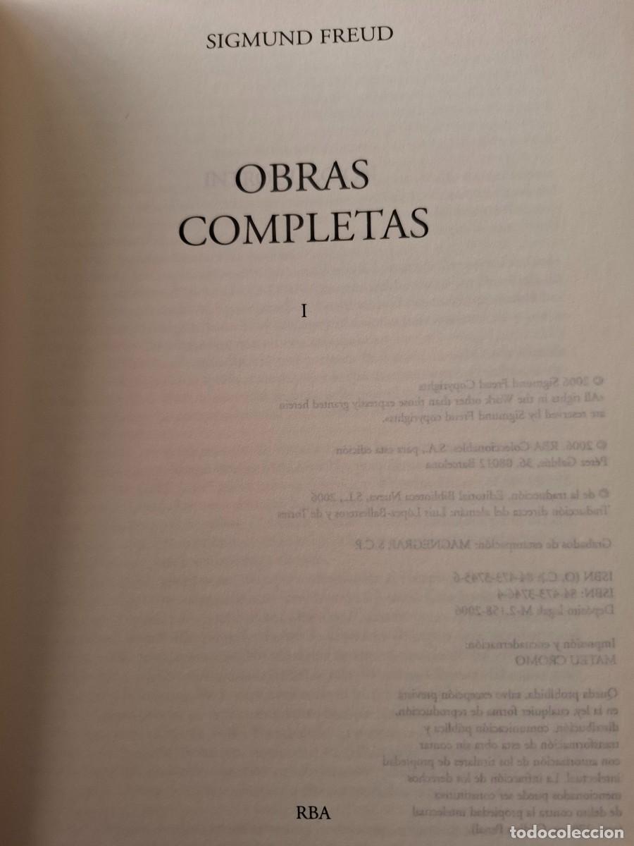 Libros de segunda mano: obras completas tomo 1 Sigmund Freud - Foto 2