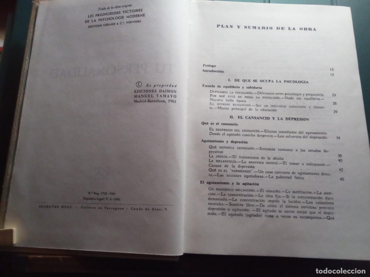 Libros de segunda mano: TU PERSONALIDAD DE PIERRE DACO - Foto 3