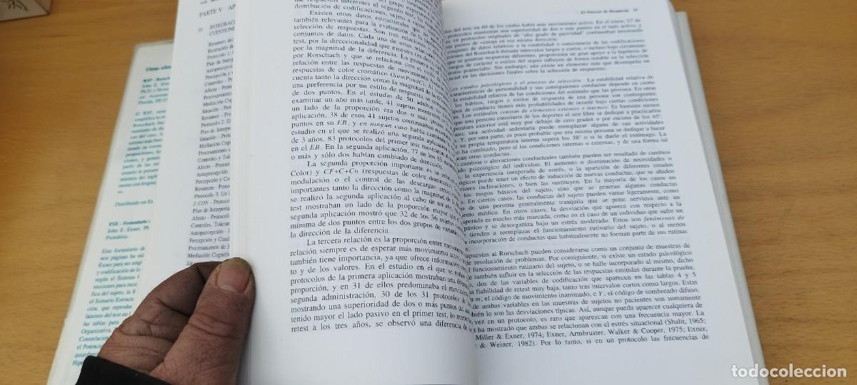 Libros de segunda mano: EL RORSCHACH VOL 1 FUNDAMENTOS BASICOS / JOHN E EXNER / KARA 08 - Foto 21