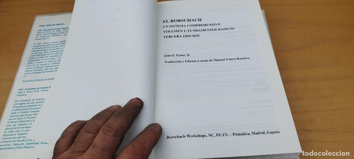 Libros de segunda mano: EL RORSCHACH VOL 1 FUNDAMENTOS BASICOS / JOHN E EXNER / KARA 08 - Foto 5