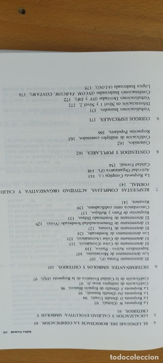 Libros de segunda mano: EL RORSCHACH VOL 1 FUNDAMENTOS BASICOS / JOHN E EXNER / KARA 08 - Foto 10