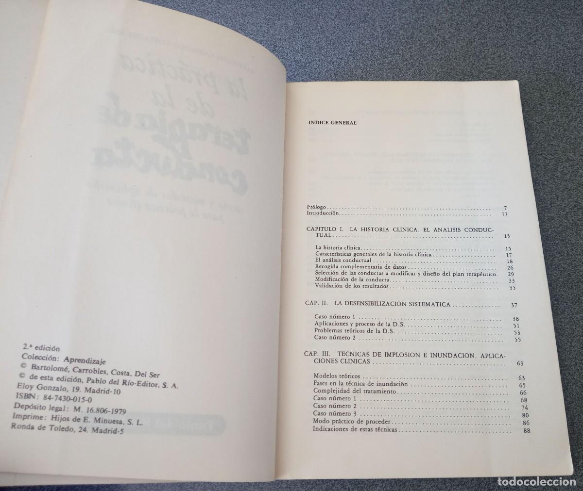 Libros de segunda mano: La Pr&aacute;ctica De La Terapia De Conducta - Foto 4