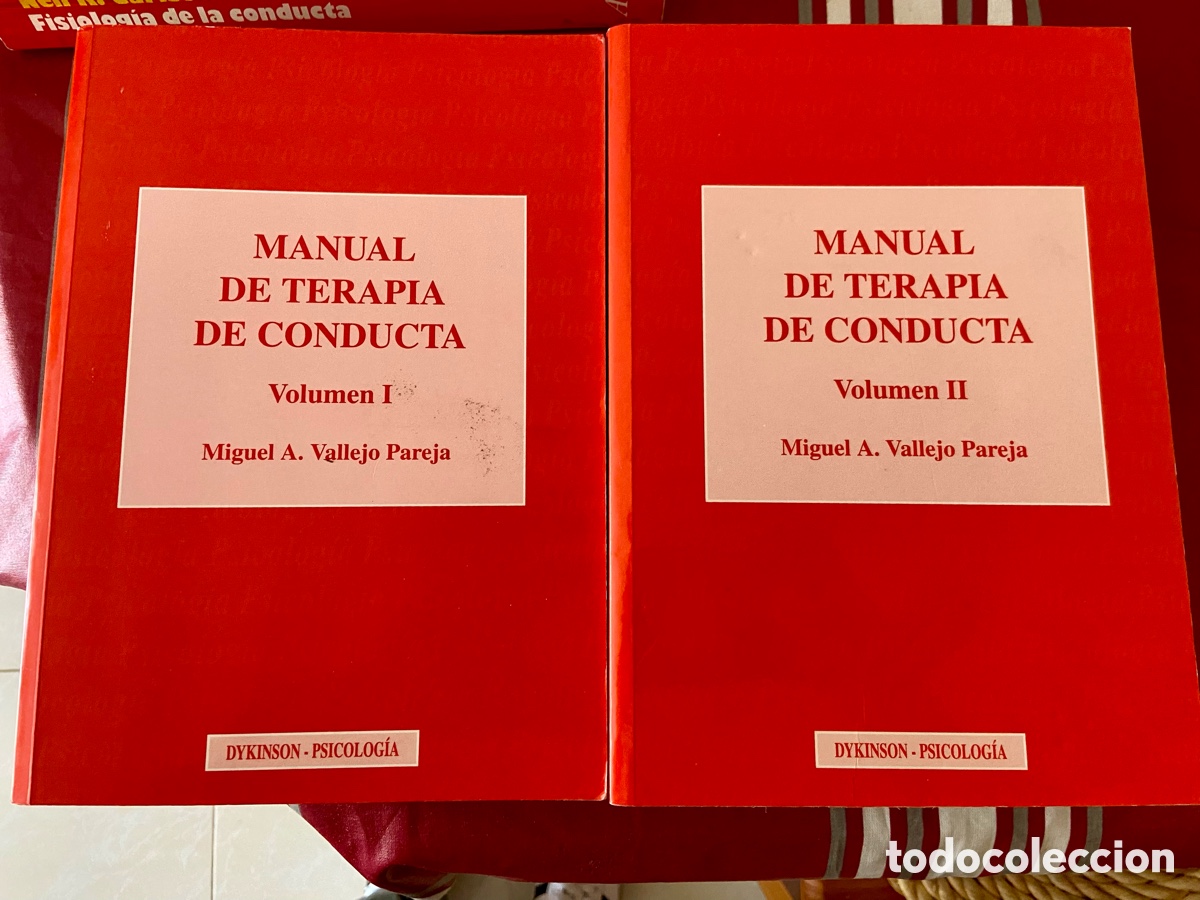 Libros de segunda mano: Manual de terapia de conducta vol I y II Miguel A. Vallejo