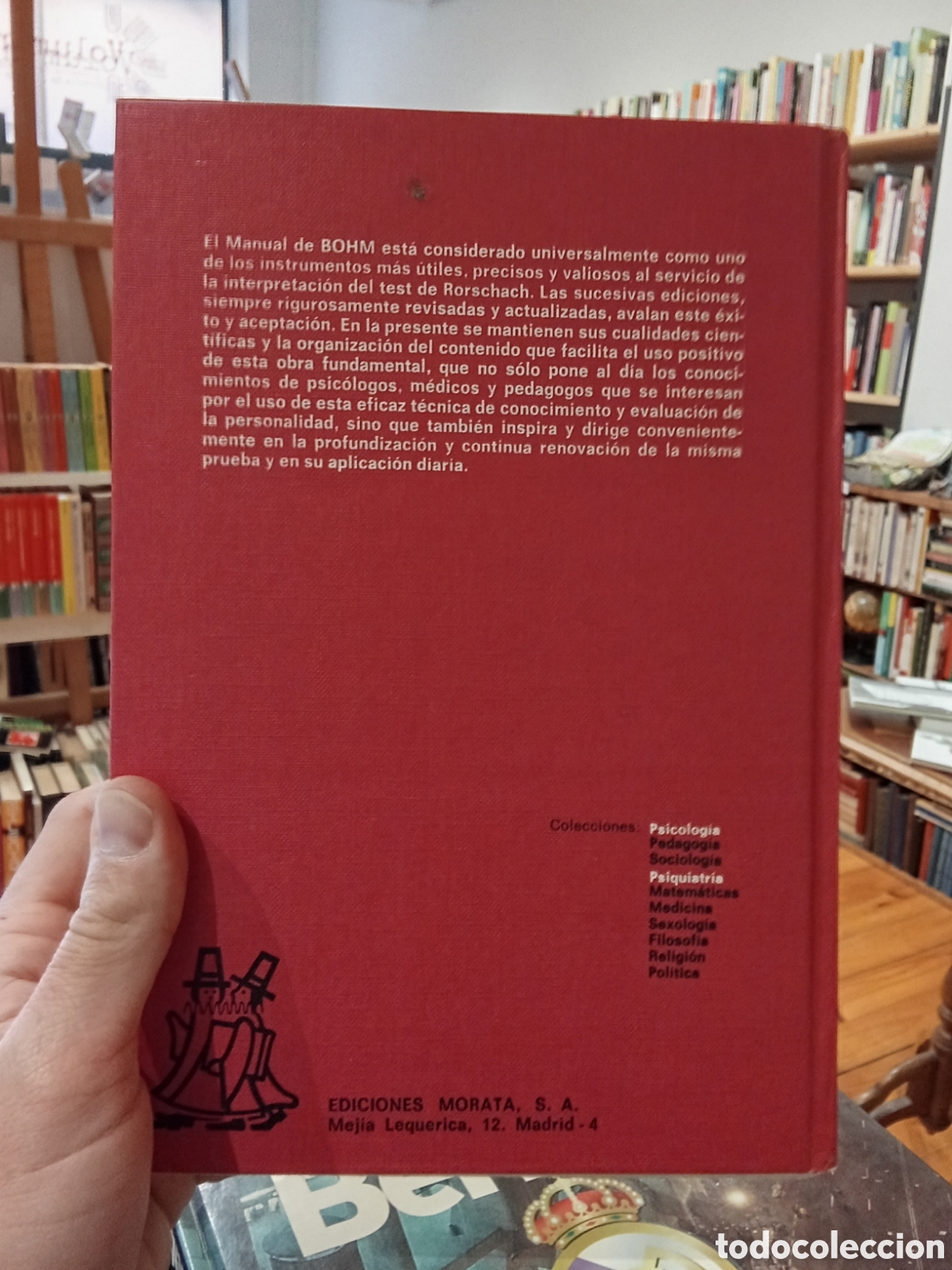 Libros de segunda mano: Manual de Psicodiagn&oacute;stico de Rorschach - Ewald Bohm - Ediciones Morata - Foto 2