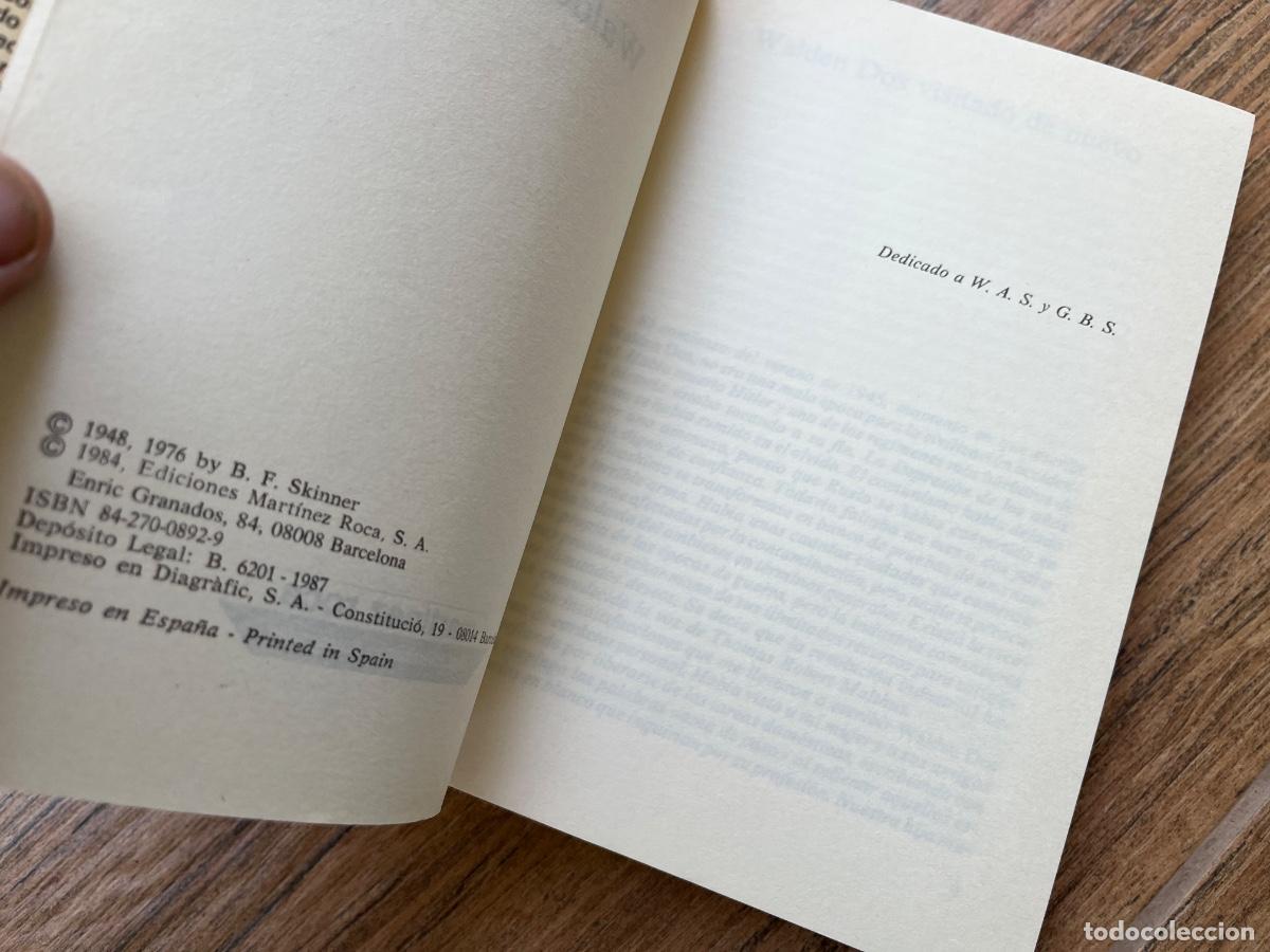 Libros de segunda mano: Walden Dos B.F. Skinner - Foto 4