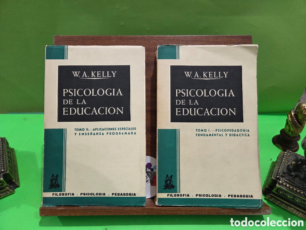 Libros de segunda mano: &rdquo;&rdquo;PSICOLOG&Iacute;A DE LA EDUCACION&rdquo;&rdquo;..DOS TOMOS...W. A. KELLY...EDICIONES MORATA..1967...