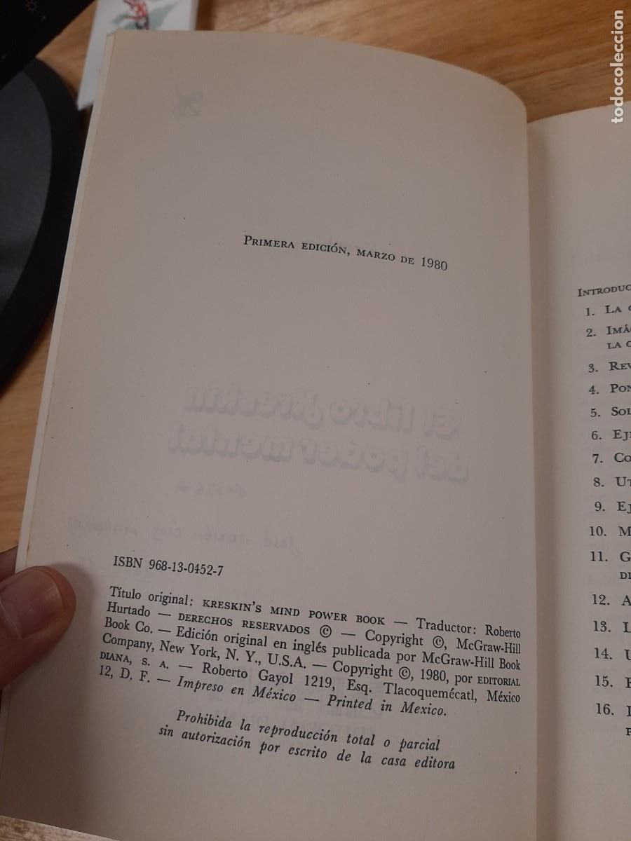 Libros de segunda mano: El libro Kreskin del poder mental - Kreskin - Diana, 1980 - Foto 4