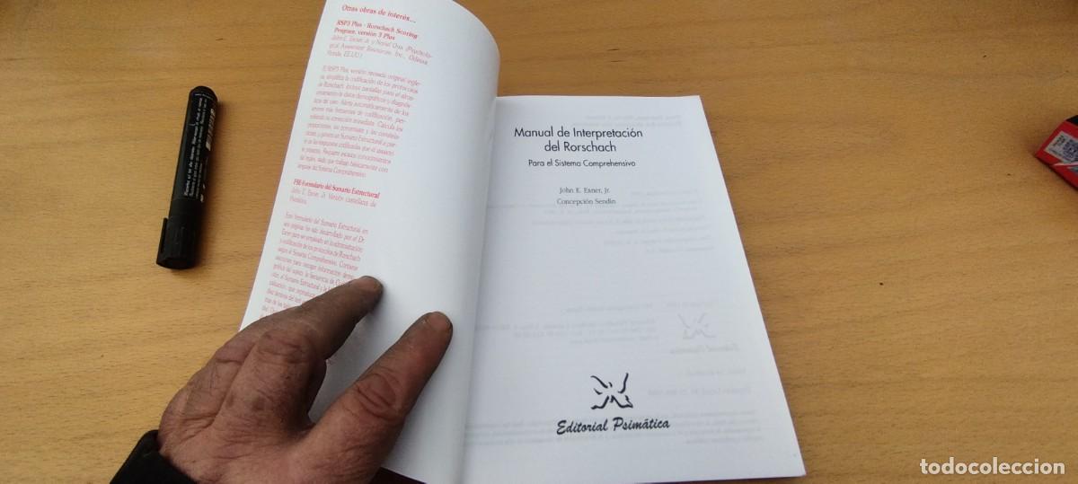 Libros de segunda mano: MANUAL DE INTERPRETACION DEL RORSCHACH / EXNER-SENDIN / KARA 9 / PSIMATICA - Foto 7
