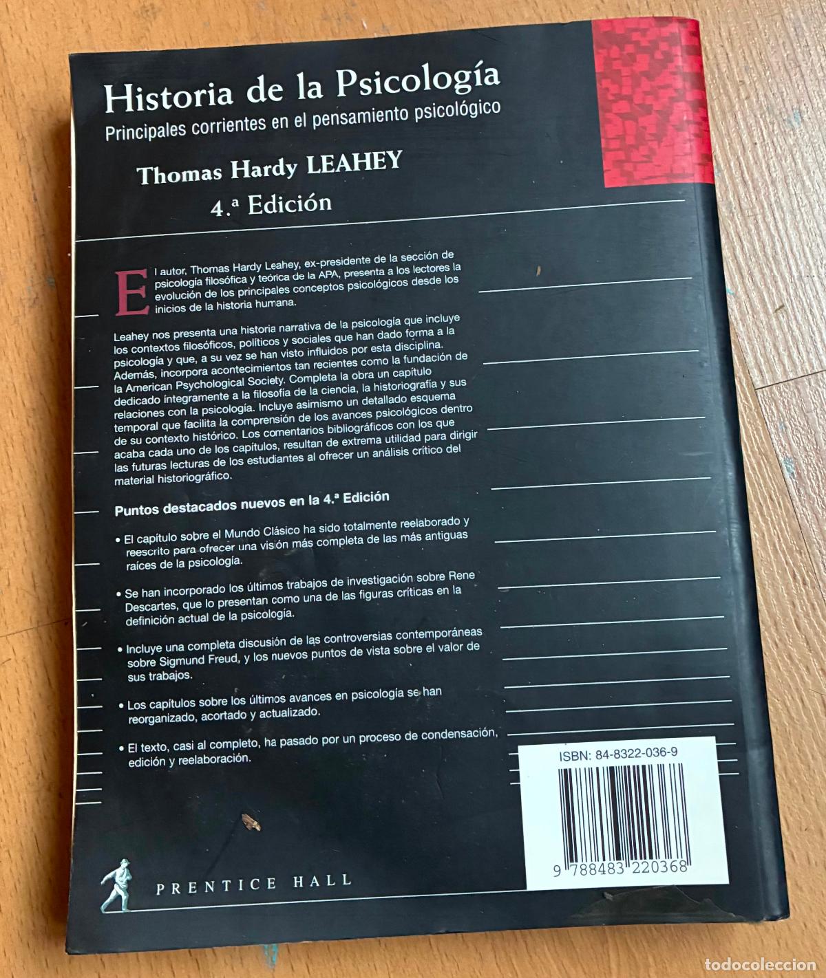 Libros de segunda mano: HISTORIA DE LA PSICOLOGIA, Thomas Hardy, - Foto 2