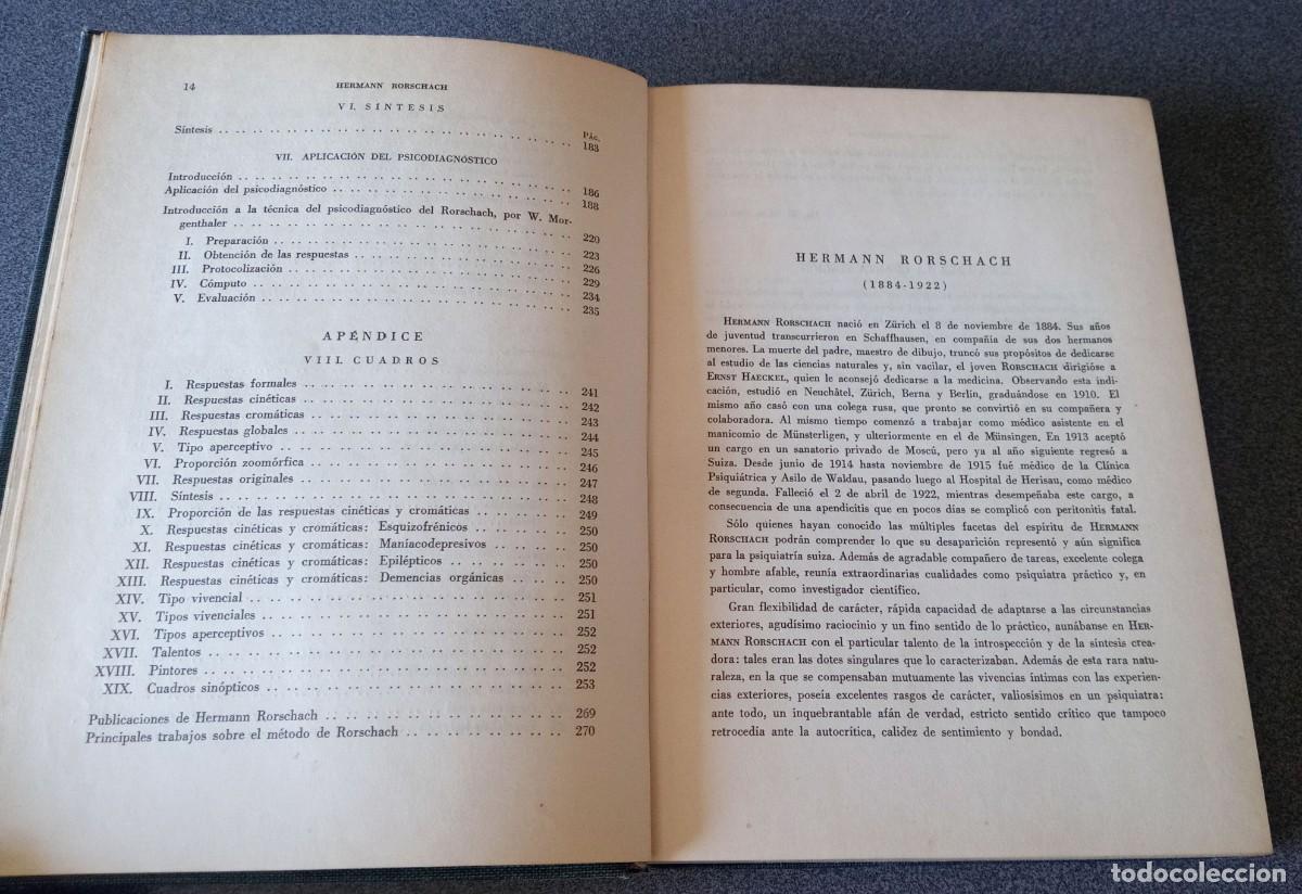 Libros de segunda mano: Psicodiagn&oacute;stico Hermann Rorschach - Foto 8