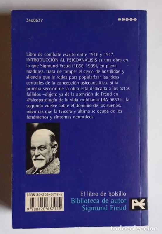 Libros de segunda mano: INTRODUCCION AL PSICONALISIS - SIGMUND FREUD - Foto 4