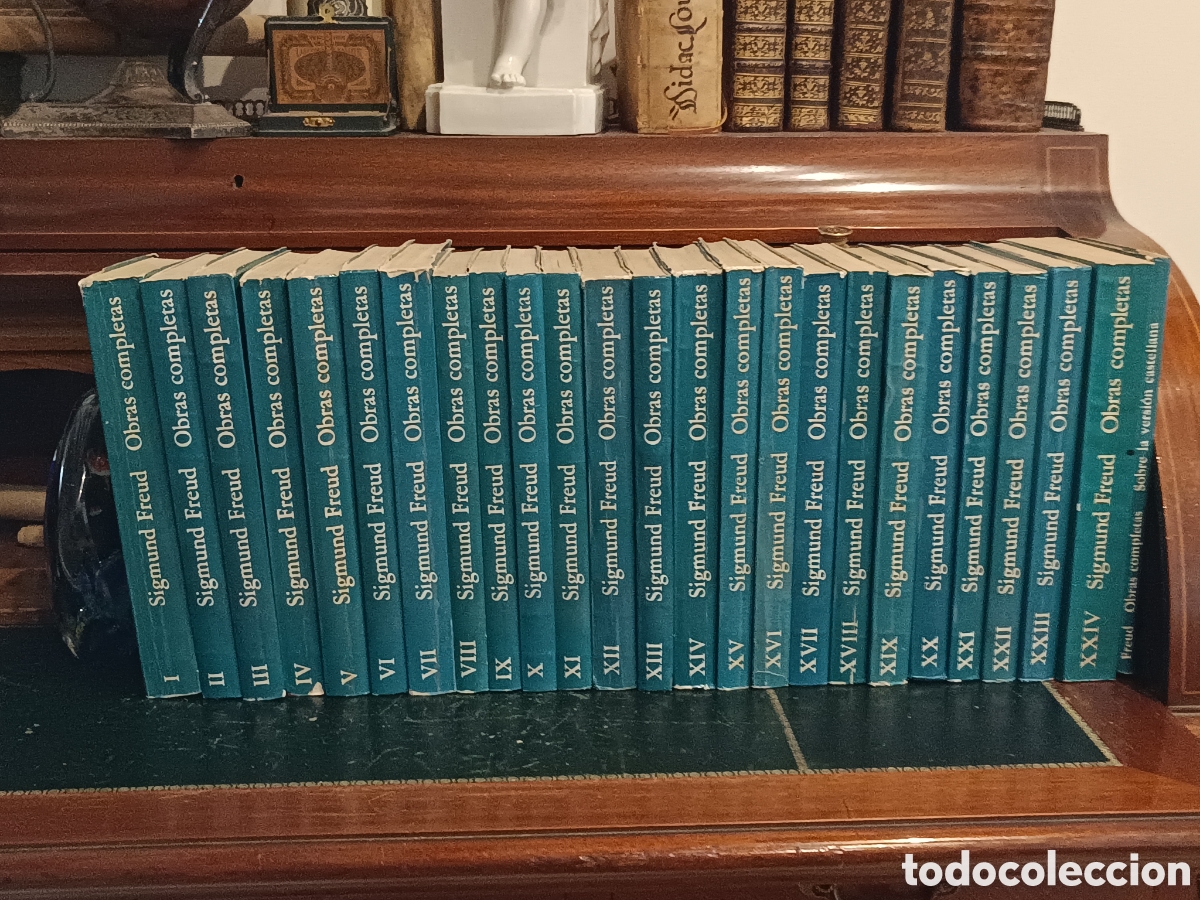 Libros de segunda mano: SIGMUND FREUD: OBRAS COMPLETAS, 25 VOL&Uacute;MENES Ed. AMORRORTU(de Biblioteca psiquiatra con subrayados).
