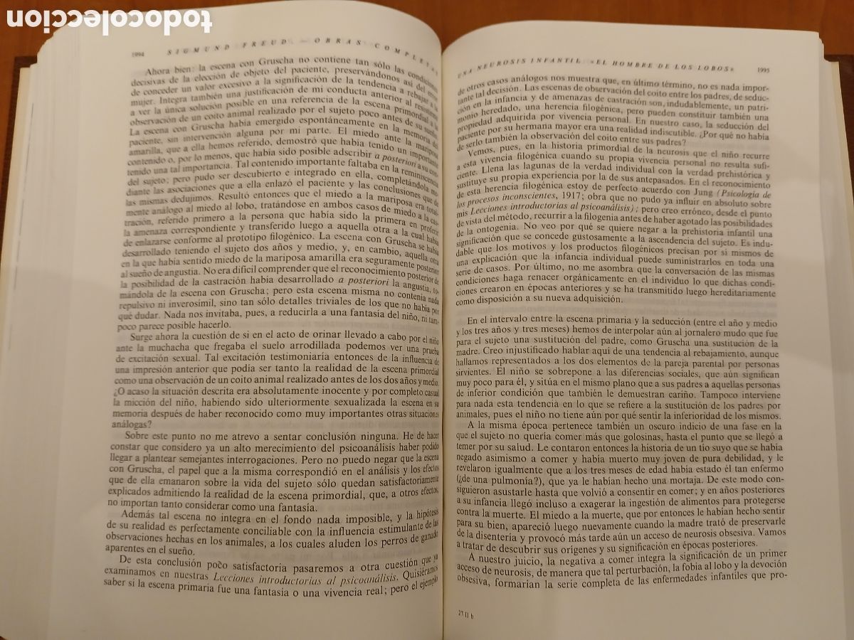 Libros de segunda mano: Obras Completas. Sigmund Freud. 3 tomos ( Completa ). - Foto 14
