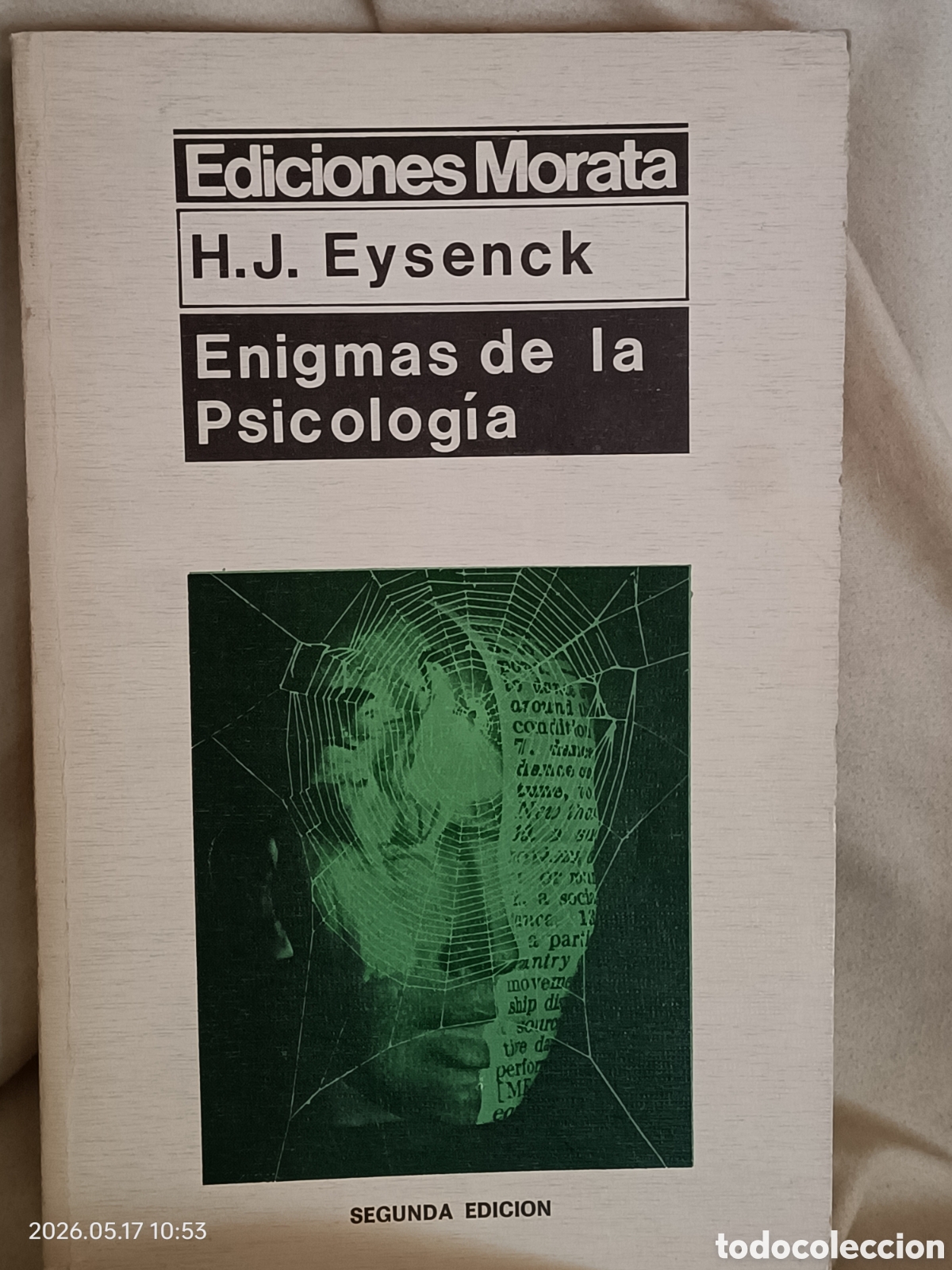 Libros de segunda mano: ENIGMAS DE LA PSICOLOG&Iacute;A, LAS FRONTERAS DEL CONOCIMIENTO - H.J. EYSENCK.