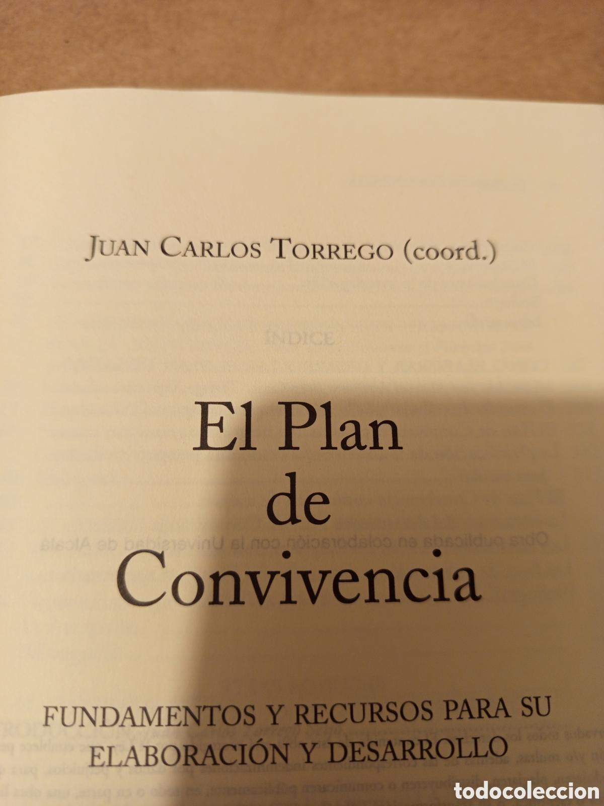 Libros de segunda mano: PLAN DE CONVIVENCIA (JUAN CARLOS TORREGO) - Foto 2
