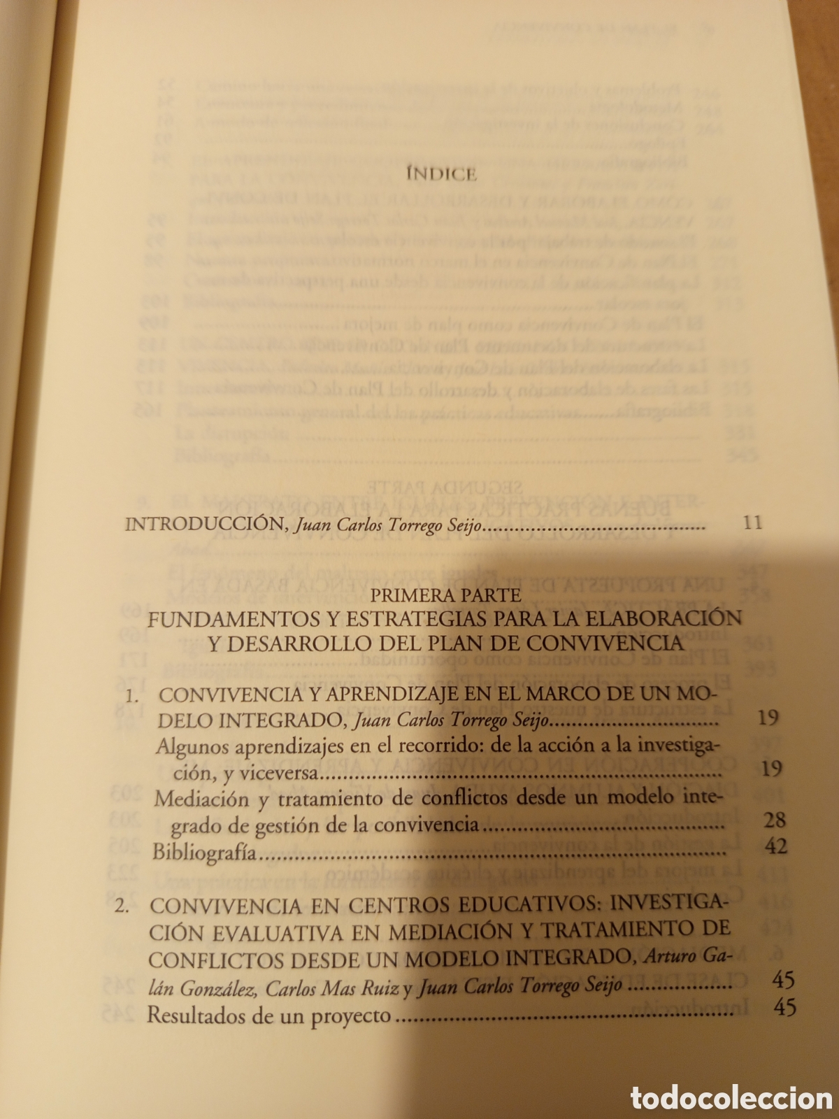 Libros de segunda mano: PLAN DE CONVIVENCIA (JUAN CARLOS TORREGO) - Foto 3