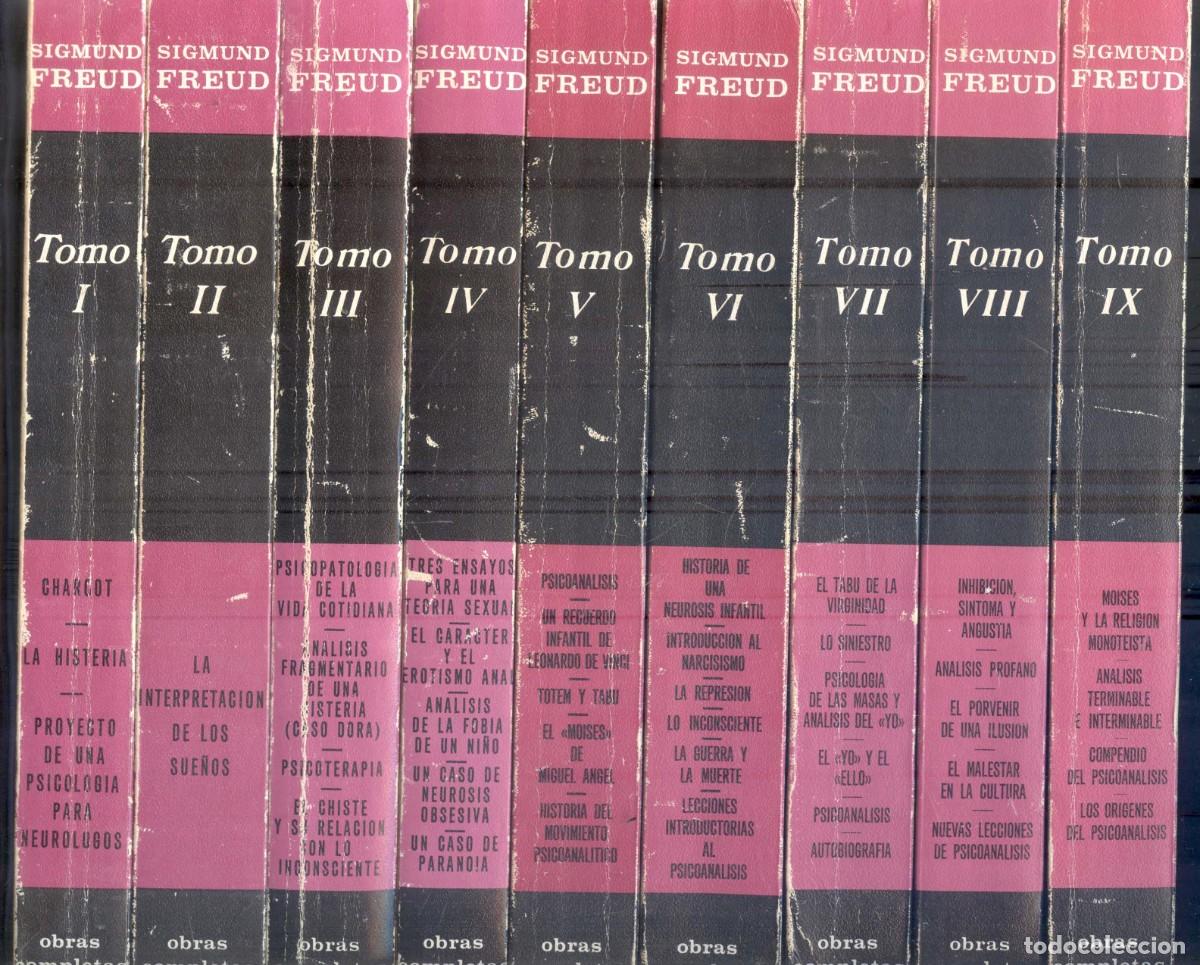 Libros de segunda mano: NUMULITE L1758 Obras completas Sigmund Freud 9 tomos Biblioteca nueva