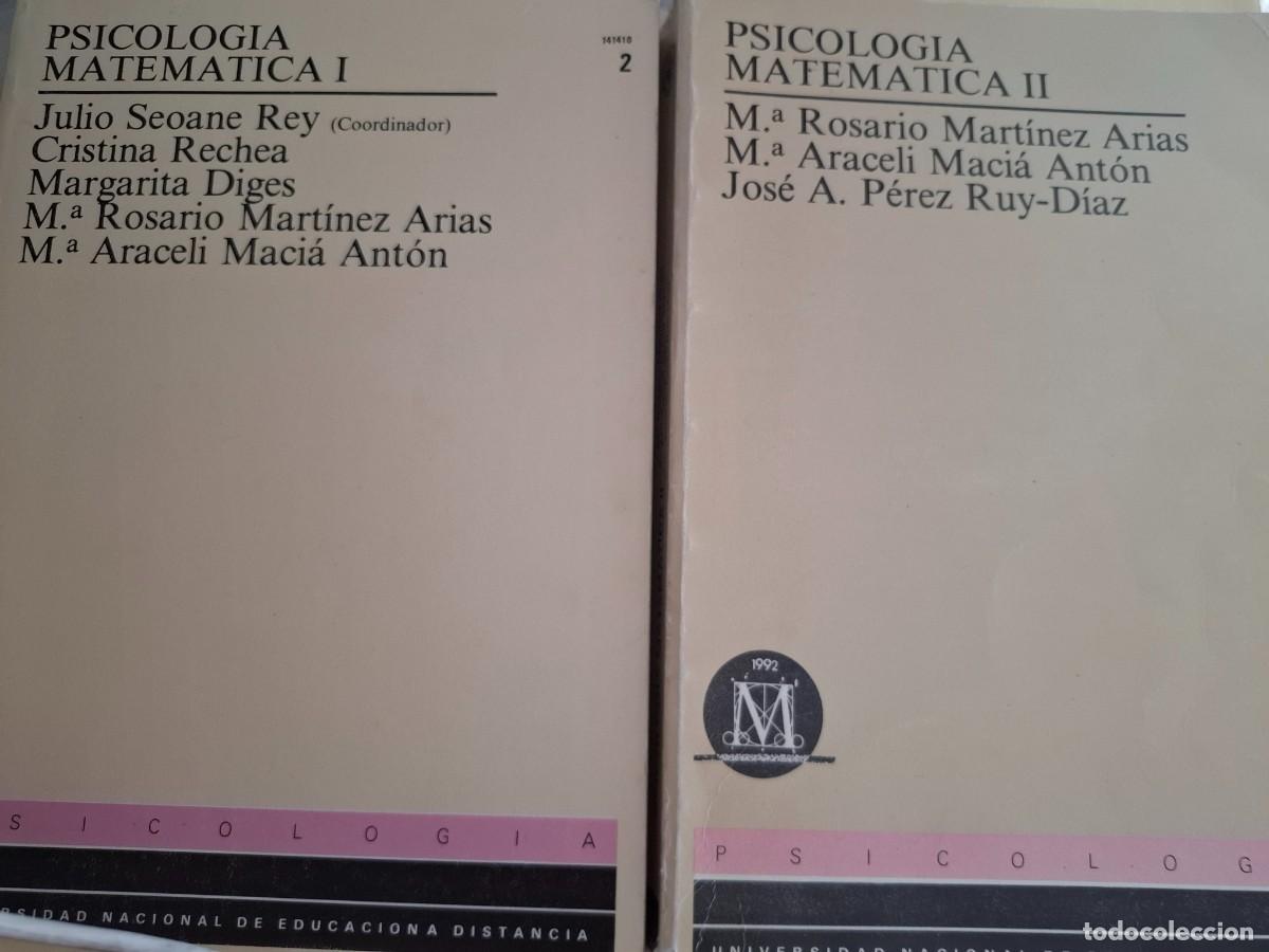 Libros de segunda mano: psicolog&iacute;a matem&aacute;tica 1 y 2 vv aa ed uned - Foto 1