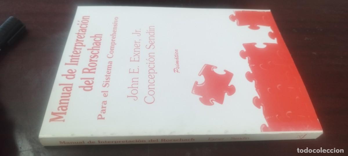 Libros de segunda mano: MANUAL INTERPRETACION RORSCHACH / EXNER-SENDIN / KARA36 / PSIMATICA