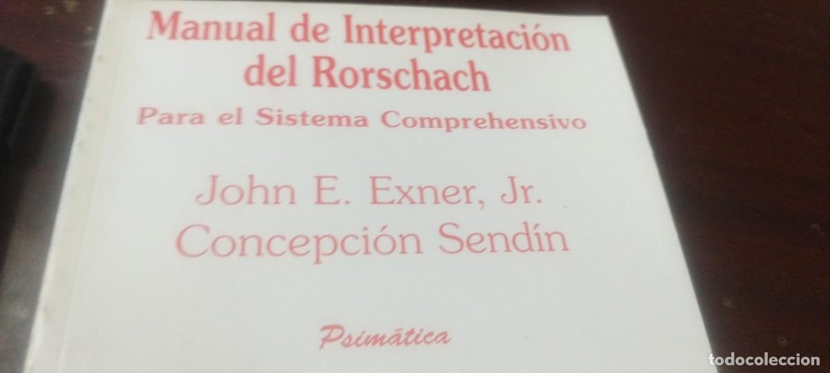 Libros de segunda mano: MANUAL INTERPRETACION RORSCHACH / EXNER-SENDIN / KARA36 / PSIMATICA - Foto 3