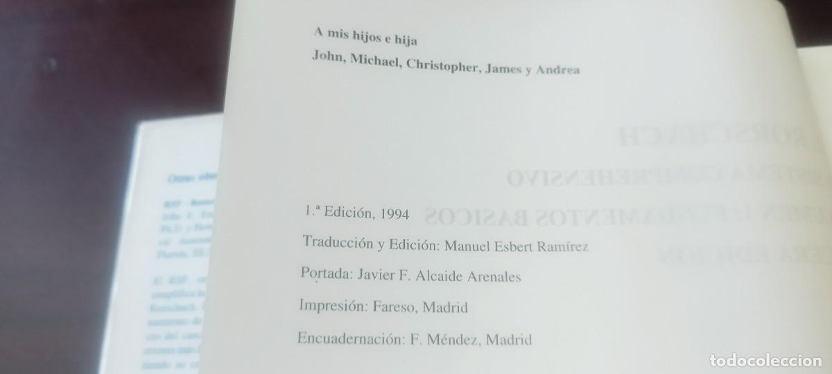Libros de segunda mano: EL RORSCHACH (I) FUNDAMENTOS BASICOS / EXNER / KARA36 / PSIMATICA - Foto 15