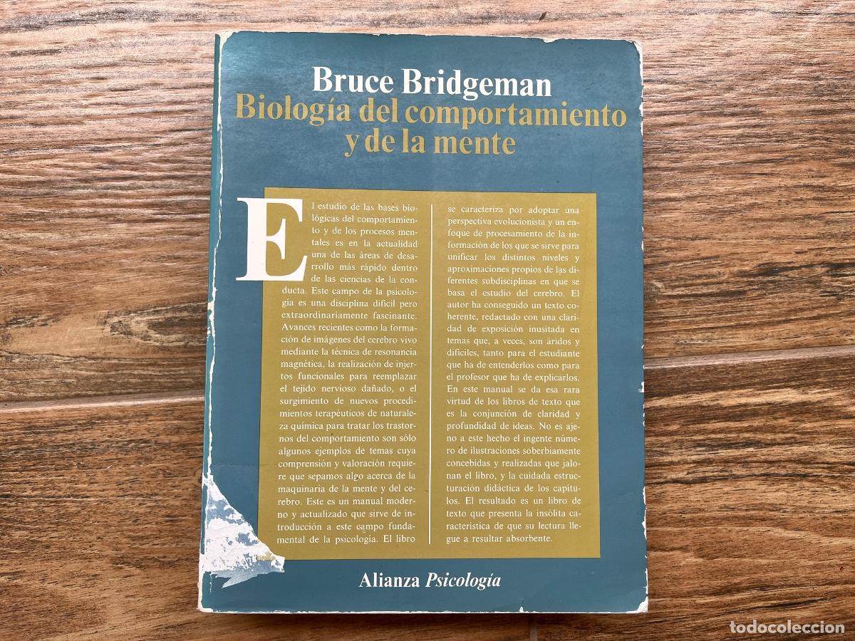 Libros de segunda mano: BIOLOGIA DEL COMPORTAMIENTO Y DE LA MENTE - BRUCE BRIDGEMAN - ALIANZA PSICOLOG&Iacute;A