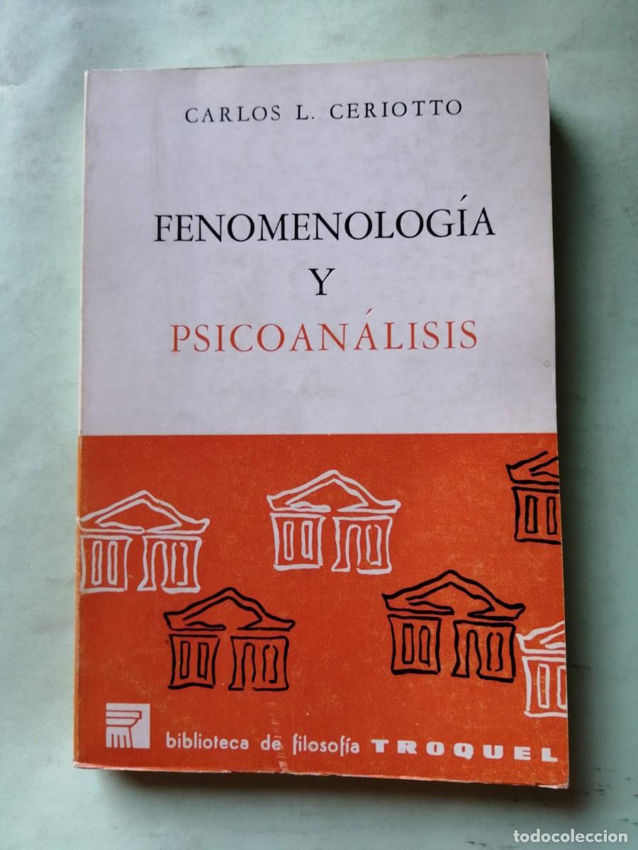 Libros de segunda mano: FENOMENOLOGIA Y PSICOANALISIS (CARLOS L. CERIOTTO)
