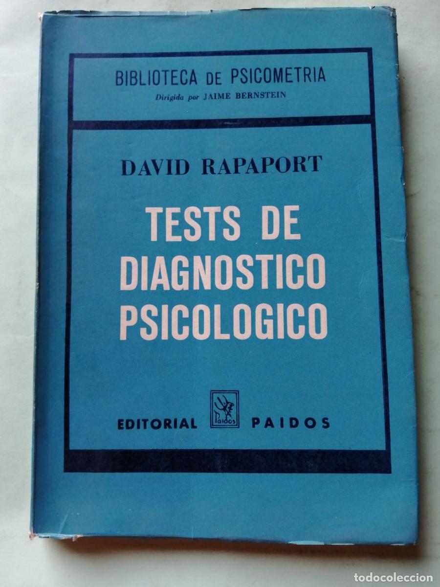 Libros de segunda mano: TESTS DE DIAGNOSTICO PSICOLOGICO (DAVID RAPAPORT) - Foto 1