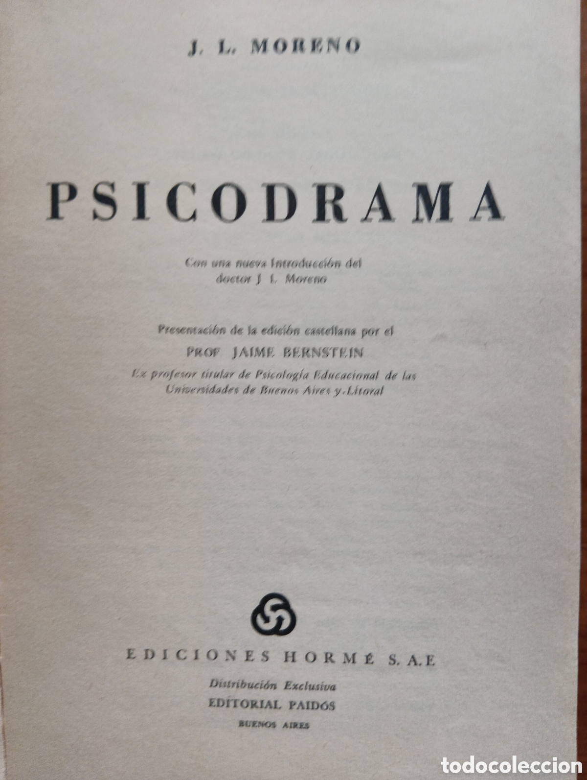 Libros de segunda mano: Psicodrama, J.L. Moreno - Foto 3