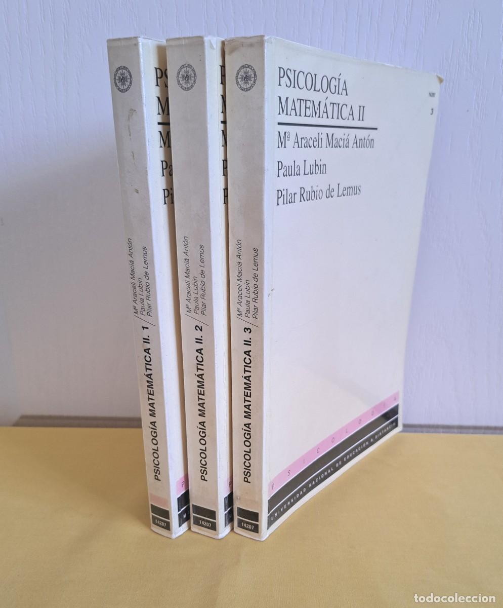 Libros de segunda mano: M&ordf; ARACELI MACIA, PAULA LUBIN Y PILAR RUBIO - PSICOLOGIA MATEMATICA II (3 TOMOS) - UNED 1997