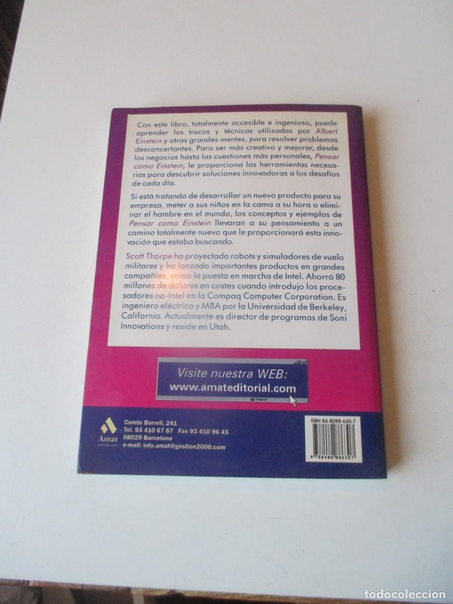 Libros de segunda mano: SCOTT THORPE Pensar como Einstein W40597 - Foto 2