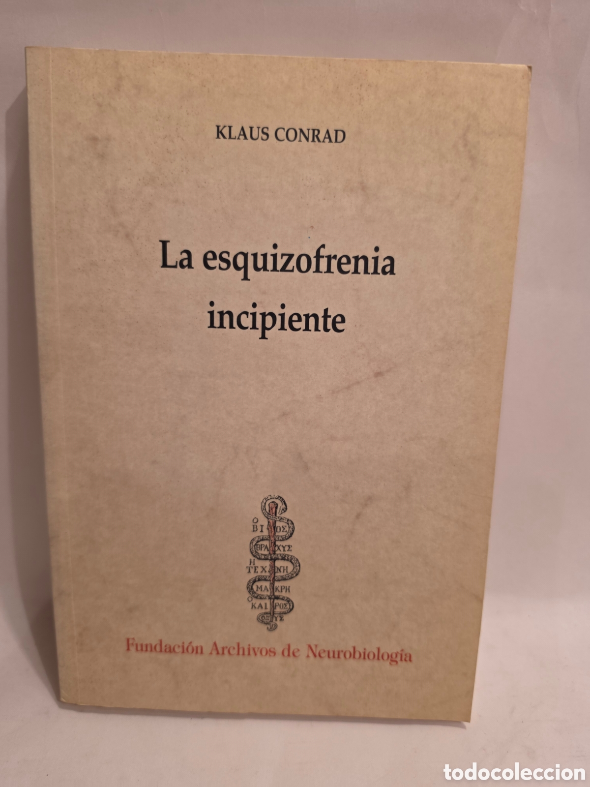 Libros de segunda mano: LA ESQUIZOFRENIA INCIPIENTE. KLAUS CONRAD. ENSAYO DE UN ANALISIS GESTALTICO DEL DELIRIO. MADRID 1997