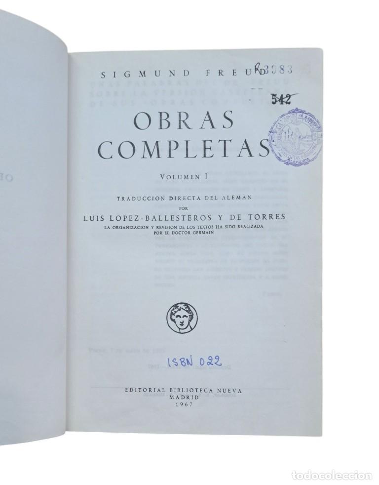 Libri di seconda mano: Freud, Sigmund.- OBRAS COMPLETAS (I - II - III)