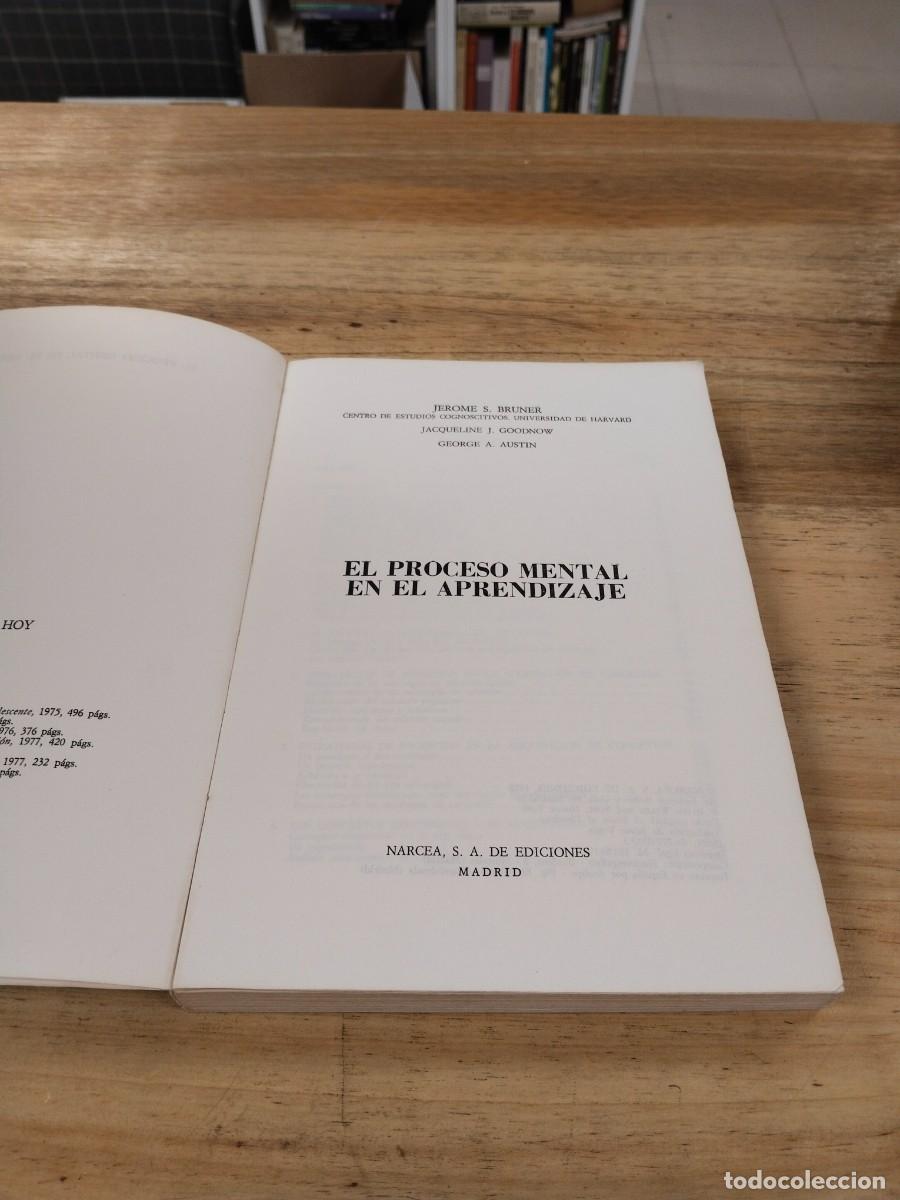 Libros de segunda mano: El Proceso Mental en el Aprendizaje - Jerome S. Bruner - Foto 4