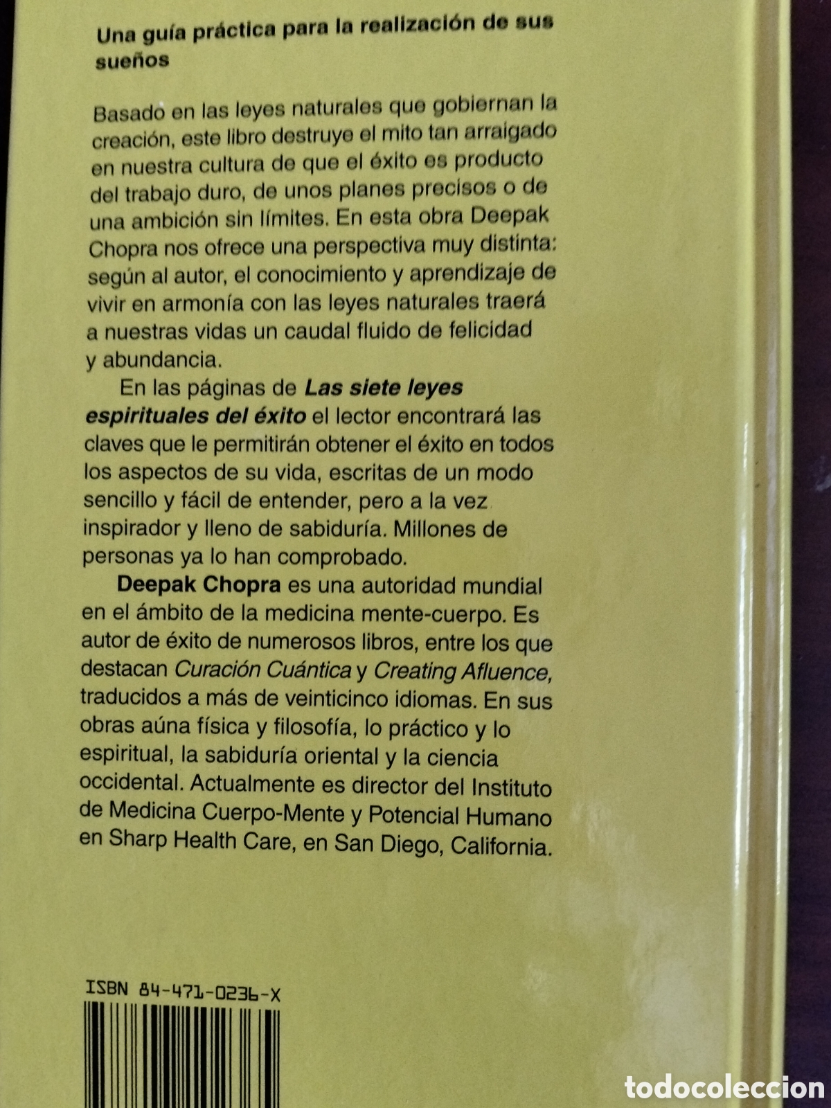 Libros de segunda mano: LAS SIETE LEYES ESPIRITUALES DEL &Eacute;XITO DEEPAK CHOPRA - Foto 2