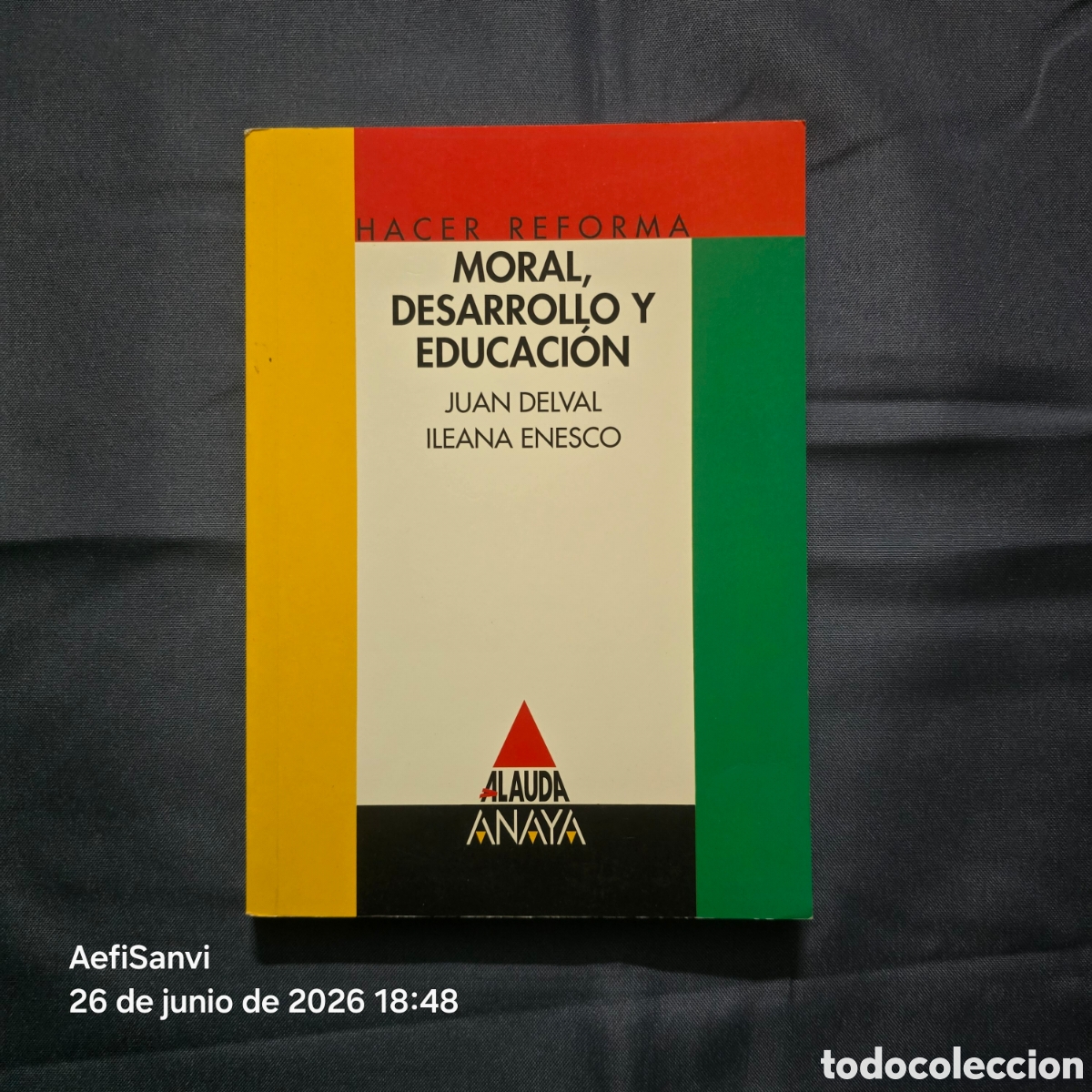 Libros de segunda mano: MORAL, DESARROLLO Y EDUCACI&Oacute;N (JUAN DELVAL - ILEANA ENESCO) (ALAUDA, ANAYA)