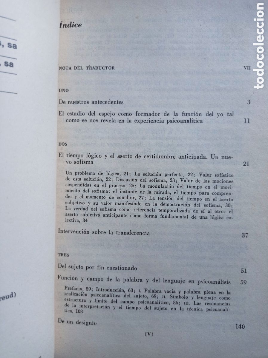 Libros de segunda mano: JACQUES LACAN. ESCRITOS 1. EJEMPLAR DEFECTUOSO, ERROR DE IMPRESI&Oacute;N. - Foto 4