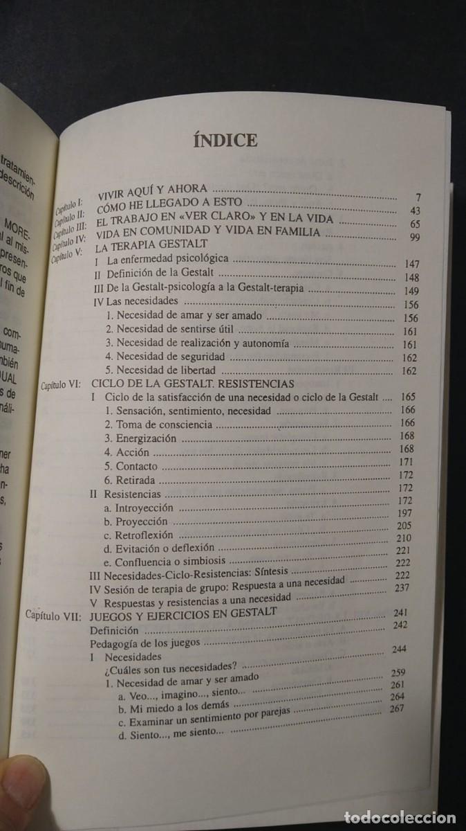 Libros de segunda mano: EJERCICIOS Y T&Eacute;CNICAS CREATIVAS DE GESTALTERAPIA - A. MOREAU - Foto 3