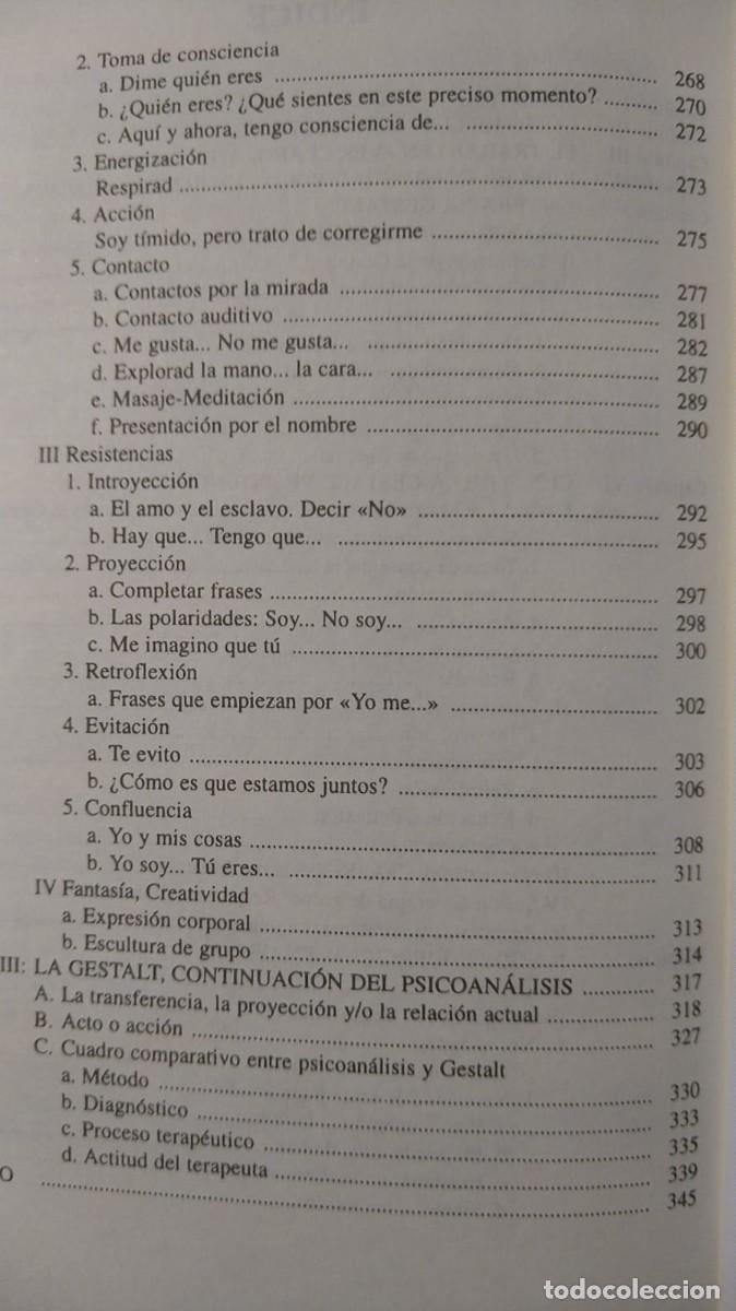 Libros de segunda mano: EJERCICIOS Y T&Eacute;CNICAS CREATIVAS DE GESTALTERAPIA - A. MOREAU - Foto 4