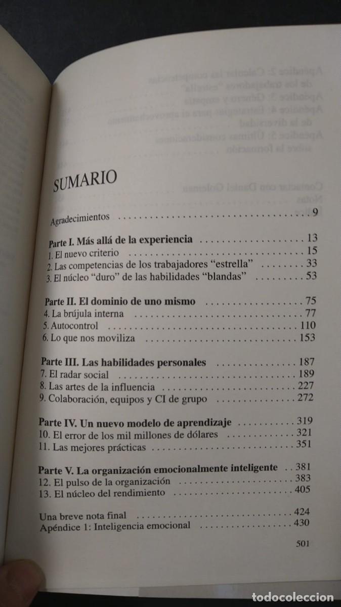 Libros de segunda mano: LA PR&Aacute;CTICA DE LA INTELIGENCIA EMOCIONAL - DANIEL GOLEMAN - Foto 4