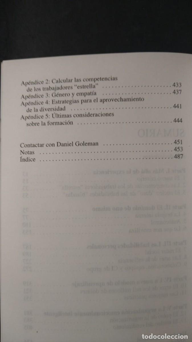Libros de segunda mano: LA PR&Aacute;CTICA DE LA INTELIGENCIA EMOCIONAL - DANIEL GOLEMAN - Foto 5