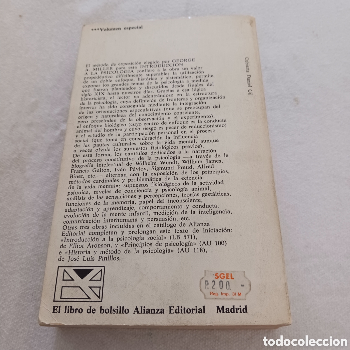Libros de segunda mano: Introducci&oacute;n a la Psicolog&iacute;a de George A.Miller - Foto 3